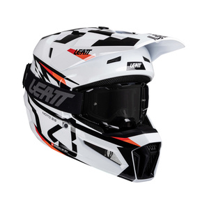 Kask motocyklowy LEATT Kit Moto 3.5 V25 White z goglami