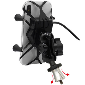 Uchwyt na telefon z ładowarką USB FREEDCONN MC7CL-03