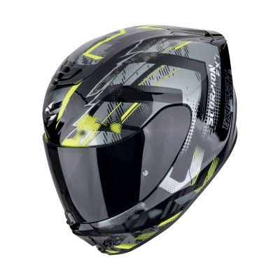 Kask motocyklowy SCORPION EXO-391 Clutter czarny, fluo