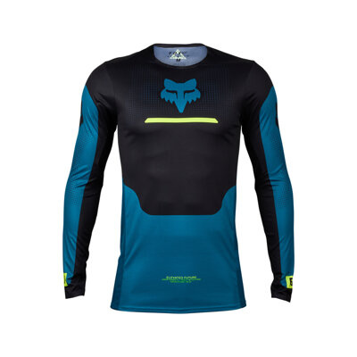 Bluza koszulka motocyklowa rowerowa cross offroad mtb FOX Flexair Optical Maui niebieski