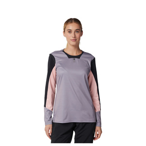 Koszulka rowerowa z długim rękawem damska FOX Lady Defend Stone