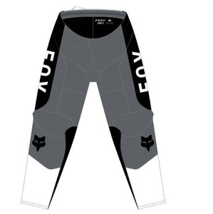 Dziecięce spodnie motocyklowe cross offroad FOX 180 Nitro czarny/szary Junior