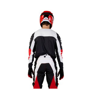 Bluza koszulka motocyklowa rowerowa cross offroad mtb FOX 180 Nitro Fluo czerwony