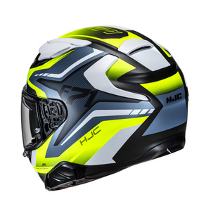 Kask motocyklowy integralny HJC F71 Fes żółty/niebieski