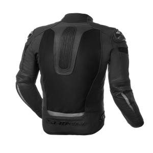 Kurtka motocyklowa skórzana miejska Shima PISTON czarny