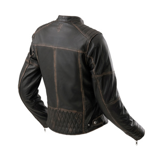 Damska kurtka motocyklowa skórzana miejska Rebelhorn HUNTER II brązowy vintage