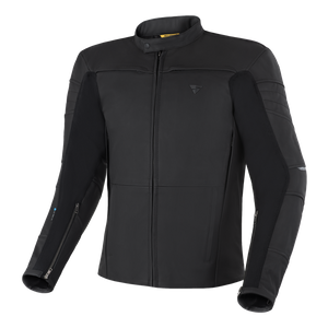 Kurtka motocyklowa miejska skórzana Shima SHADOW TFL czarny