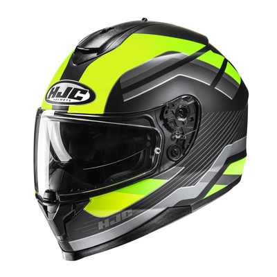 Kask motocyklowy integralny HJC C70N Belis czarny/zielony