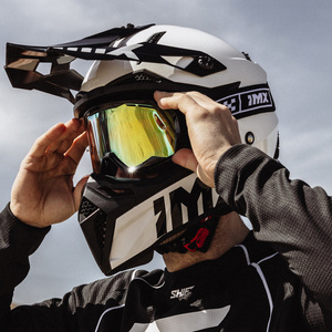 Gogle motocyklowe IMX Endurance Rust - Szyba Dark Smoke + Clear (2 szyby w zestawie)