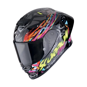 Kask motocyklowy SCORPION SCORPION EXO-R1 EVO II AIR SAVAGE  czarny, czerwony, fluo