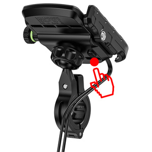 Uchwyt motocyklowy MBG LINE USB-C szybkie ładowanie