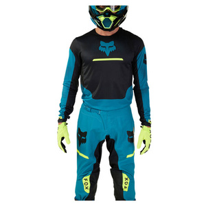 Bluza koszulka motocyklowa rowerowa cross offroad mtb FOX Flexair Optical Maui niebieski