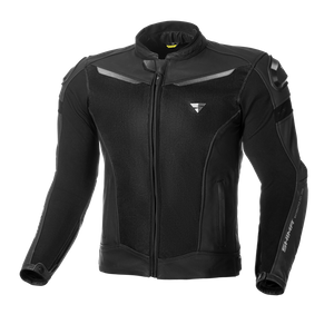 Kurtka motocyklowa skórzana miejska Shima PISTON czarny