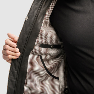 Kurtka motocyklowa skórzana miejska Rebelhorn HUNTER II brązowy vintage