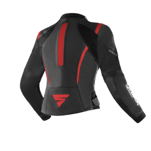 Damska kurtka motocyklowa skórzana sportowy Shima MIURA 2.0 czarny/czerwony