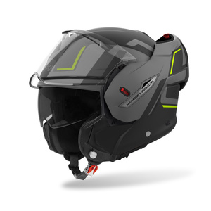 Kask szczękowy motocyklowy AIROH Mathisse II Genius fluo matowy