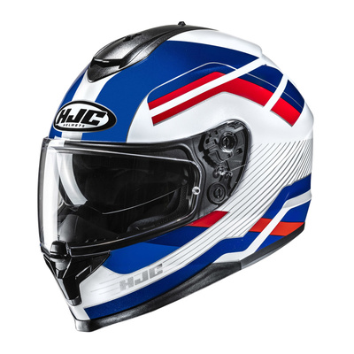 Kask motocyklowy integralny HJC C70N Belis niebieski/biały