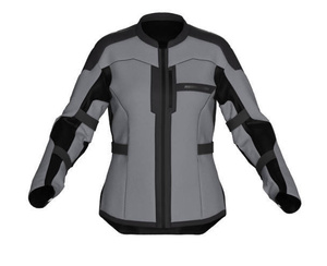 Damska kurtka motocyklowa tekstylna miejska/turystyczna Rebelhorn SCANDAL II srebrny-czarny