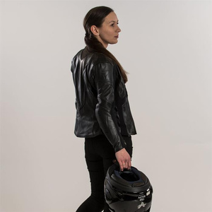 Damska kurtka motocyklowa skórzana miejska/sportowa Rebelhorn REBEL czarny