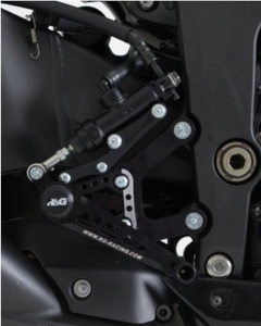 Podnóżki regulowane R&G Kawasaki ZX6-R 05-13 Race Gearbox zestaw