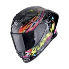 Kask motocyklowy SCORPION SCORPION EXO-R1 EVO II AIR SAVAGE  czarny, czerwony, fluo