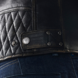 Kurtka motocyklowa skórzana miejska Rebelhorn HUNTER II brązowy vintage