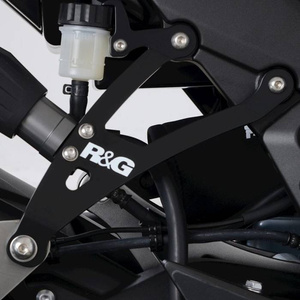 Mocowanie motocyklowe wydechu + zaślepka podnóżka RG Racing Kawasaki Ninja 1000SX 20- czarne