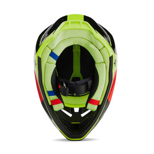 Kask cross offroad motocyklowy FOX V3 Revise Helmet Navy/pomarańczowy