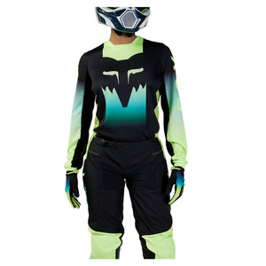 Damska bluza koszulka motocyklowa rowerowa cross mtb FOX 180 Flora czarny/żółty