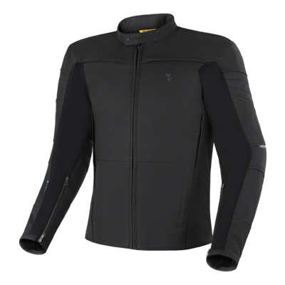Kurtka motocyklowa miejska skórzana Shima SHADOW TFL czarny