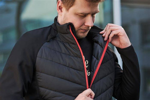 Kurtka motocyklowa tekstylna ocieplająca Shima WARMUP czarny