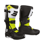 Buty motocyklowe off-road Shot Race 4 czarne-białe-fluo