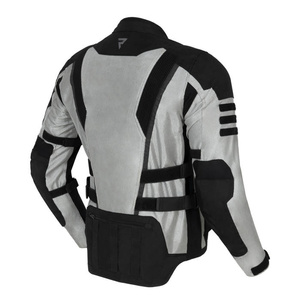 Kurtka motocyklowa tekstylna miejska/turystyczna Rebelhorn SCANDAL II srebrny-czarny