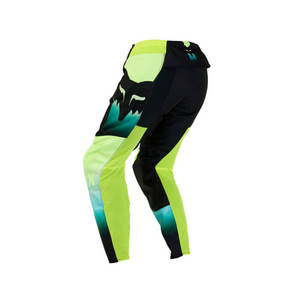 Damskie spodnie motocyklowe cross offroad mtb FOX 180 Flora czarny/żółty