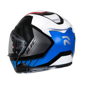 Kask motocyklowy szczękowy HJC RPHA 91 Rafino biały/niebieski/czerwony