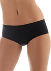 Damskie majtki bezszwowe termoaktywne BRUBECK COMFORT COTTON czarne