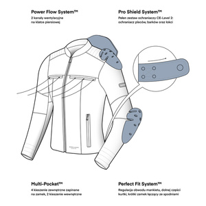 Damska kurtka motocyklowa skórzana miejska Rebelhorn HUNTER II brązowy vintage