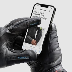 Rękawice motocyklowe miejskie/turystyczne SUMMIT WINTER WP czarny