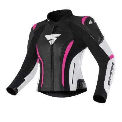 Damska kurtka motocyklowa skórzana sportowa Shima MIURA 2.0 różowy