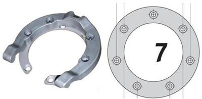 Podstawka tankbagu SW-MOTECH Honda, Q-Lock, 7 Śrub