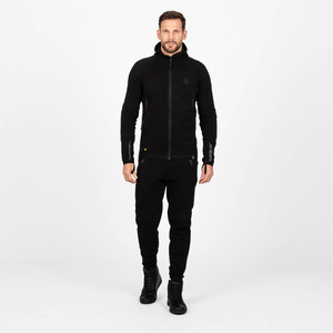Certyfikowana bluza motocyklowa Knox Shield Track Suit Mens Full Zip Hoody czarna