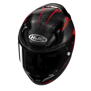 Kask motocyklowy integralny HJC RPHA 12 Carbon Keres czarny/czerwony