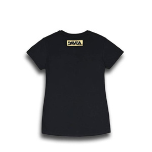 Koszulka T-shirt damski DAVCA black gold logo