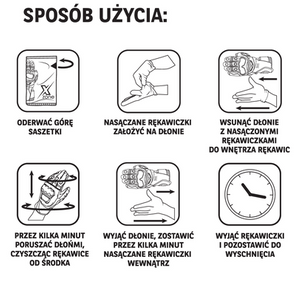 Xzone Magiczne rękawiczki- do czyszczenia rękawic wewnątrz - saszetka