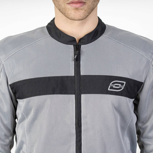 Kurtka motocyklowa tekstylna miejska OZONE DART SILVER czarna