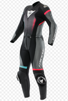 Kombinezon dwuczęściowy damski DAINESE Fulminea Lady Leather 2pcs czarno-szaro-biały