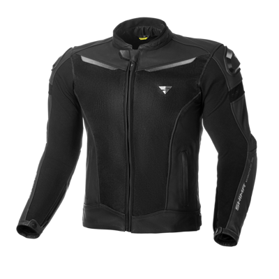 Kurtka motocyklowa skórzana miejska Shima PISTON czarny