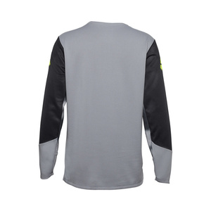 Koszulka rowerowa z długim rękawem dziecięca FOX Junior Defend Taunt Steel Grey