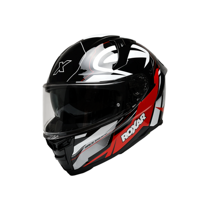 Kask integralny Roxar Bayamo  EVO czarny/biały/czerwony