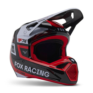 Kask motocyklowy dziecięcy FOX Junior V1 Race Spec Fluorescent Red